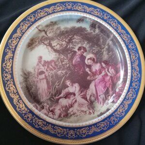 Vintage Limoges Porcelain Plate 12x12